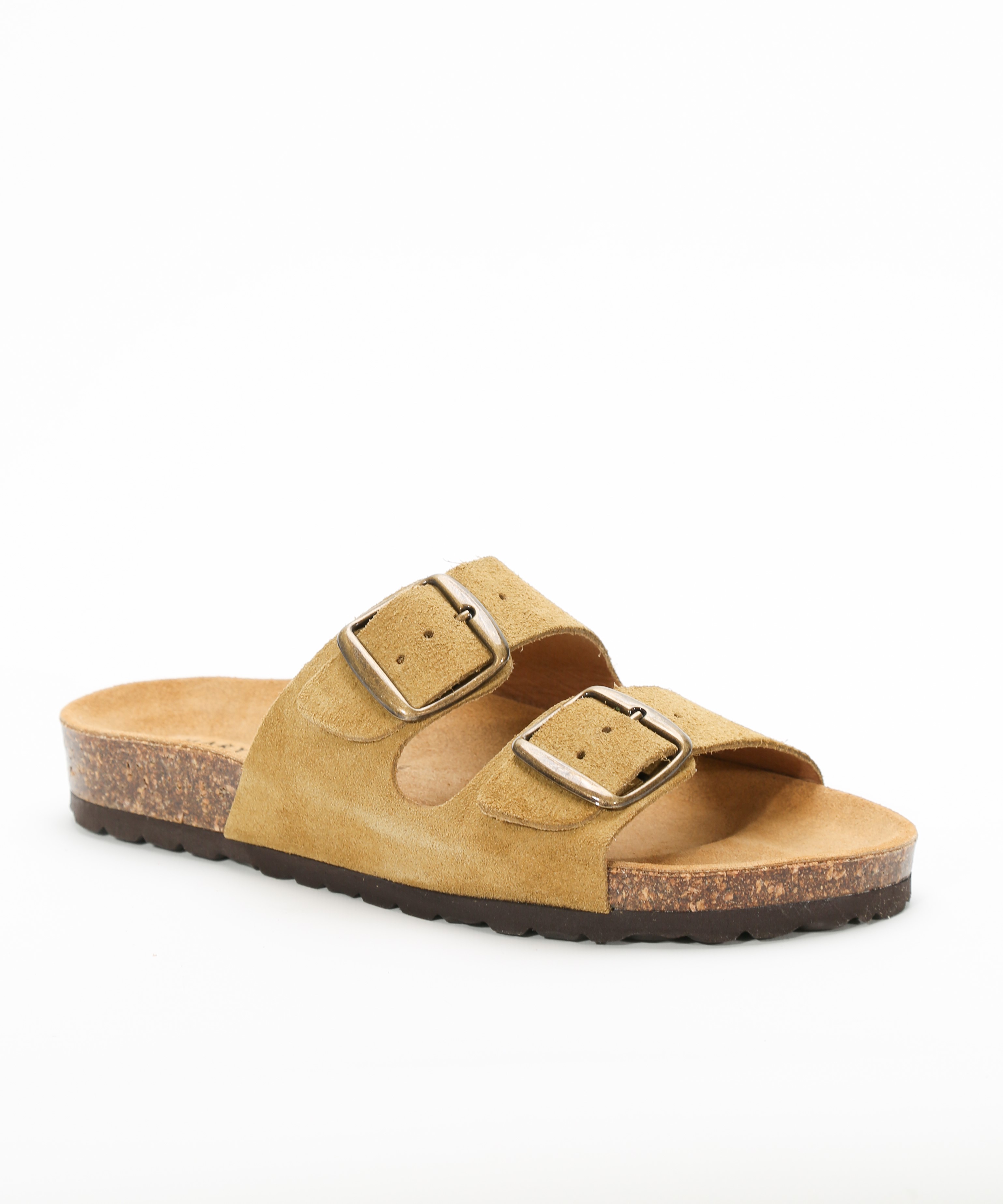 Sandalias de piel planas con hebillas  image number null